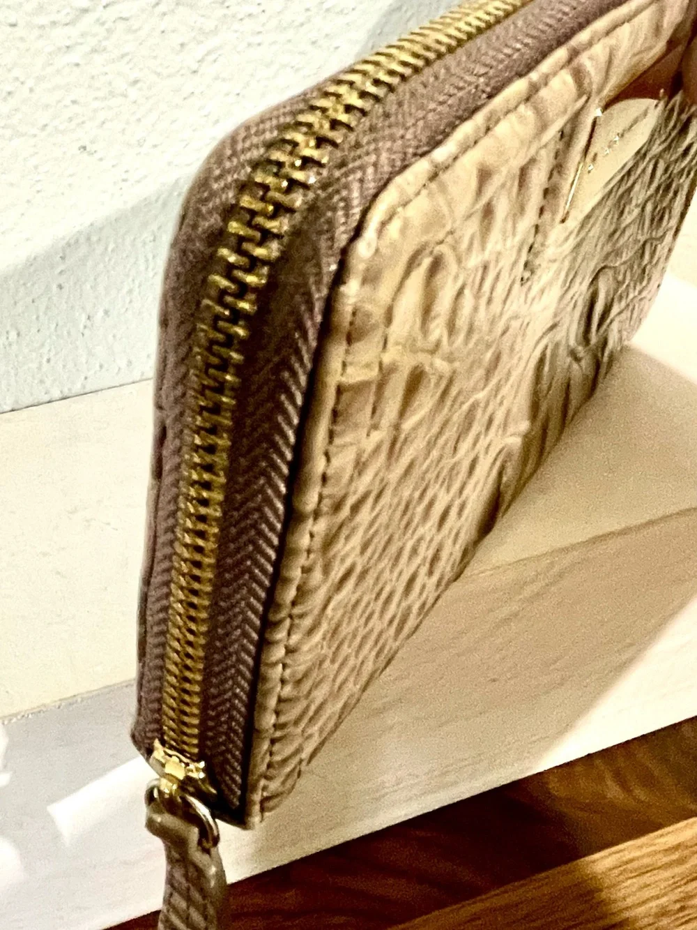 Brahmin taupe croc